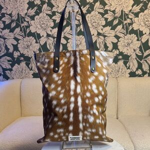 Burberry Authentic Animal Print Nylon Tote Limited Edition with Dusty